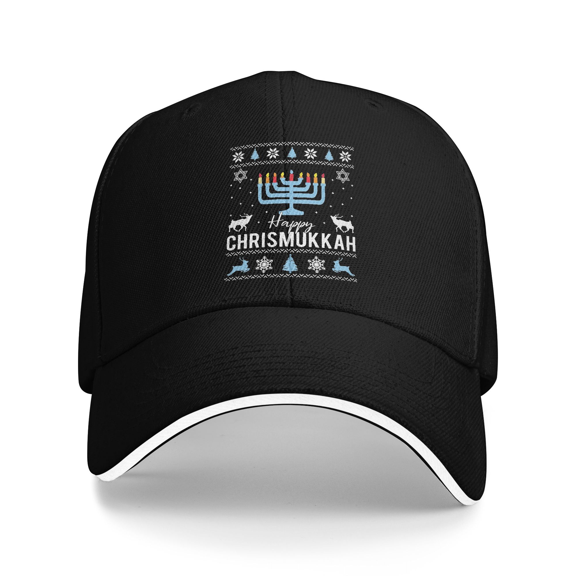 Golf Cap Dad - Happy Chrismukkah Hanukkah Baseball Cap Fashion