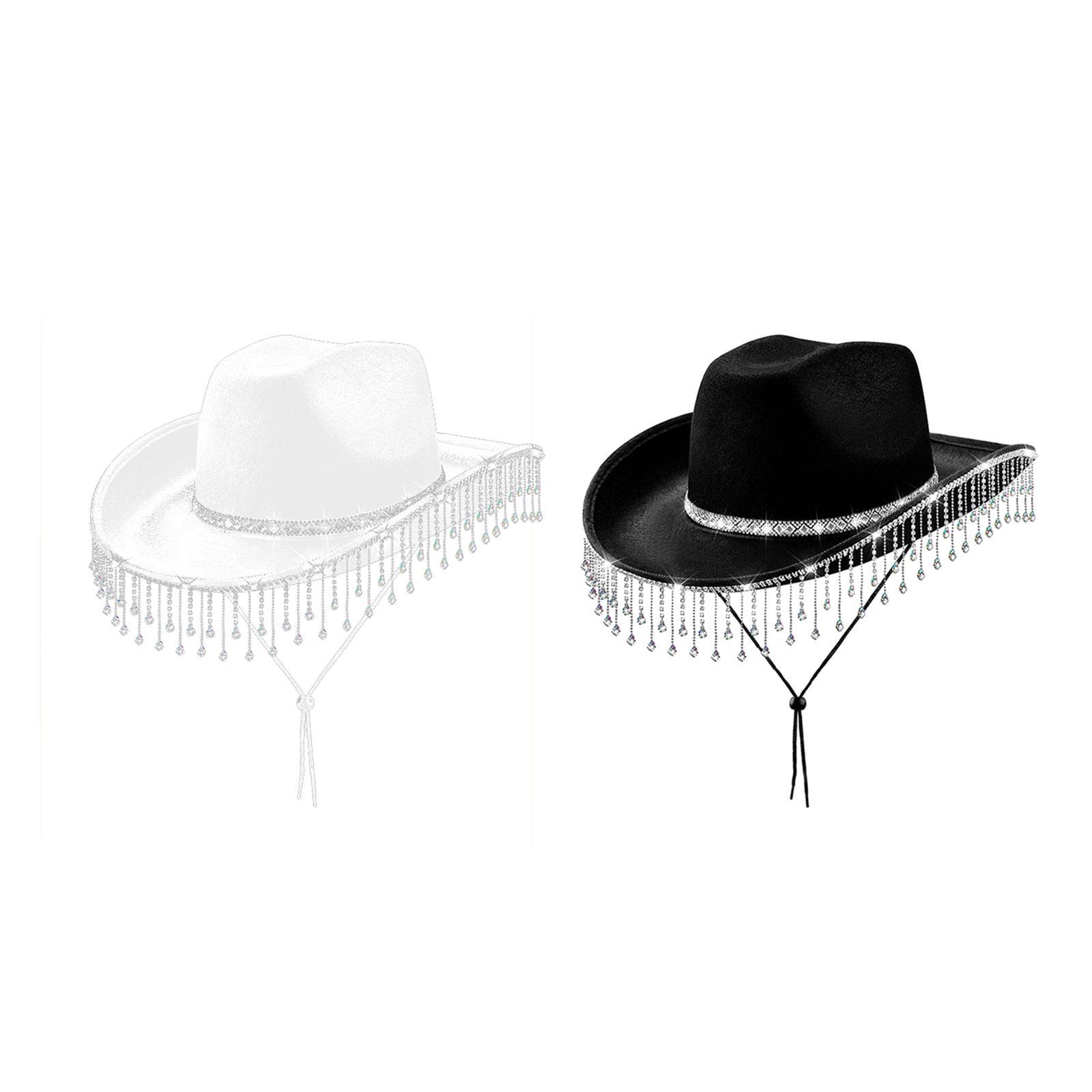 Women Cowboy Hat with Rhinesto - Cowboy Hat Straw 评论和价格