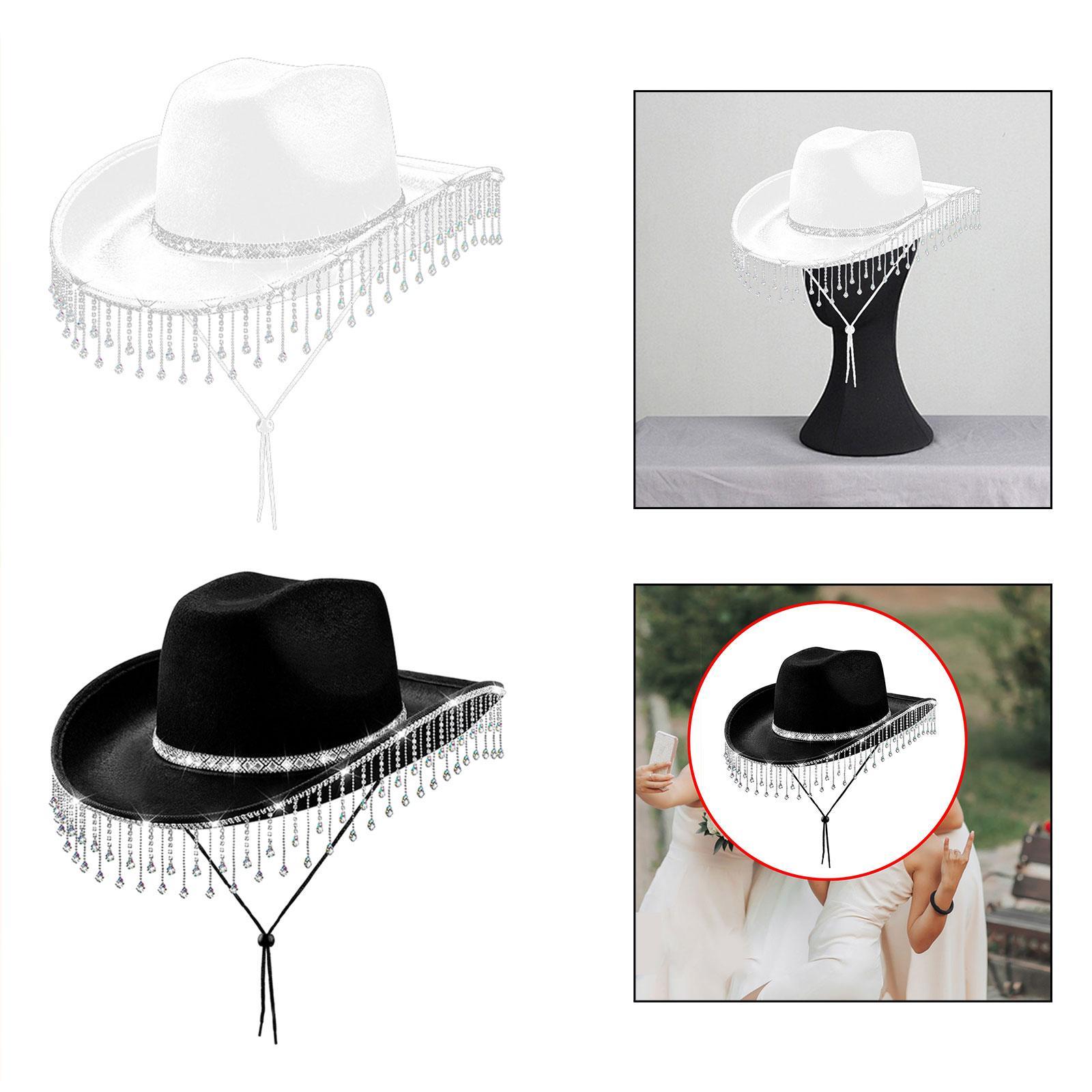 Women Cowboy Hat with Rhinesto - Cowboy Hat Straw 评论和价格