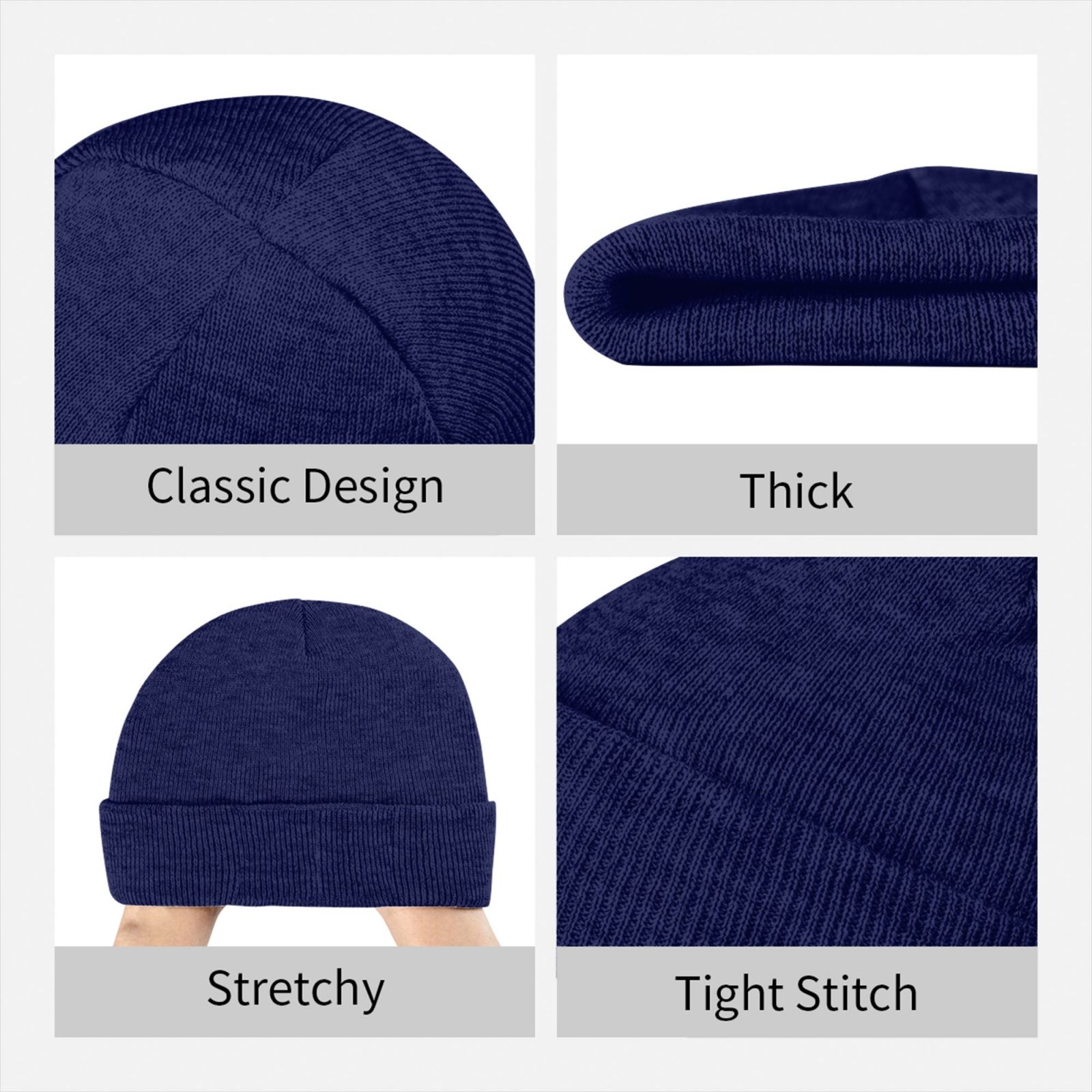 Custom Beanie Hat Personalized - Beanie Cuffed Knit 评论和价格
