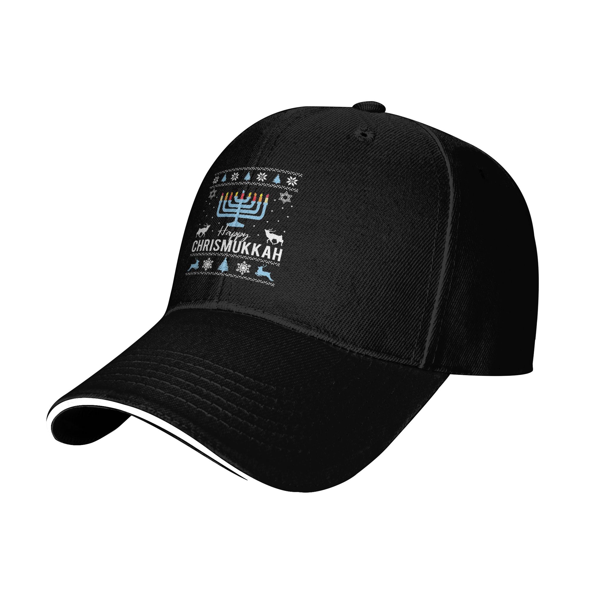 Happy Chrismukkah Hanukkah Bas - Golf Cap Dad 评论和价格