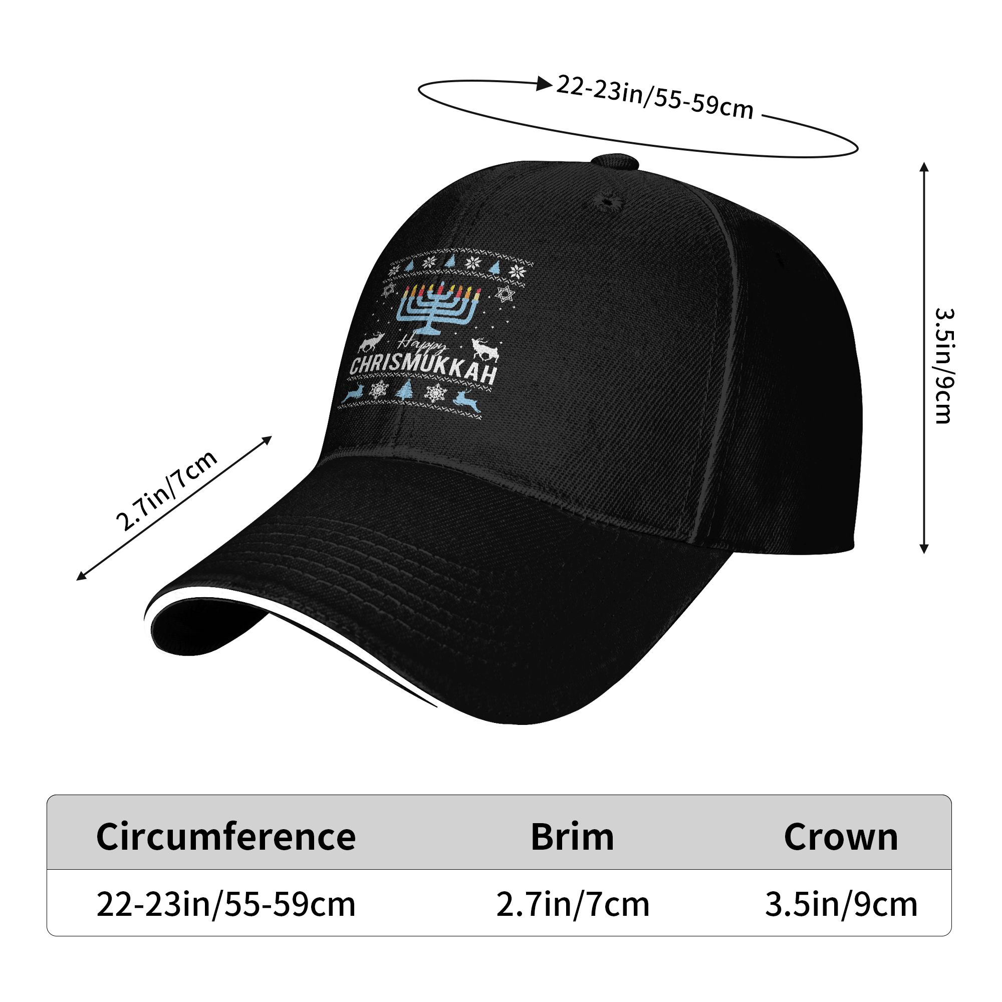 Happy Chrismukkah Hanukkah Bas - Golf Cap Dad 评论和价格