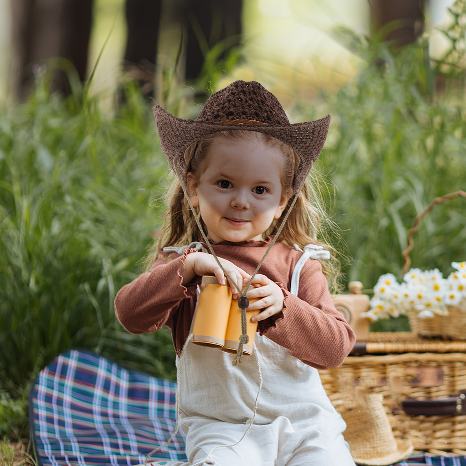 Straw Cowboy Hat Kids Breathab - Cowboy Hat Straw 评论和价格