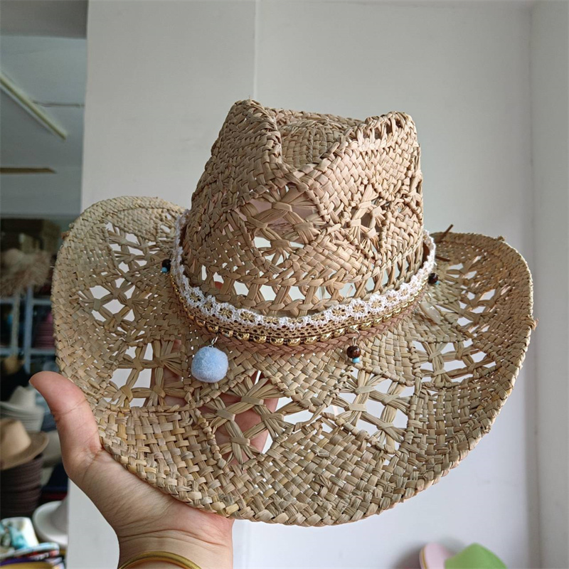 Cowboy hat fashion hollow out  - Cowboy Hat Straw 评论和价格