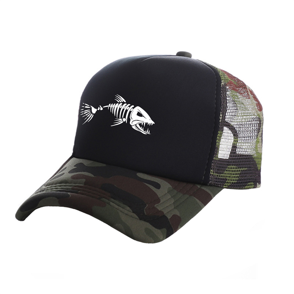 Fishbone Trucker Cap Men Fishi - Trucker Cap Mesh 评论和价格